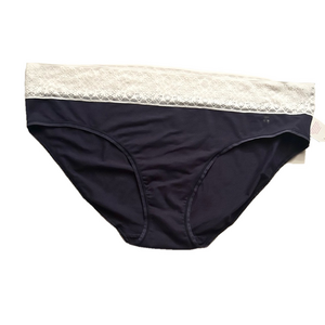 Tommy John Cool Cottage Briefs Navy with White Lace Waistband XXL NWT